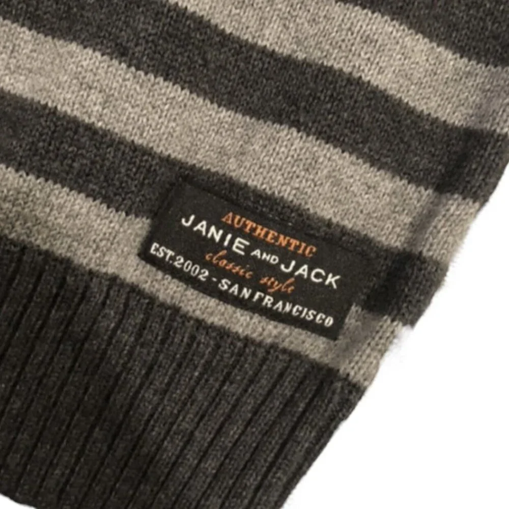 NEW Janie and Jack 18-24m Halloween Fall Striped Sweater